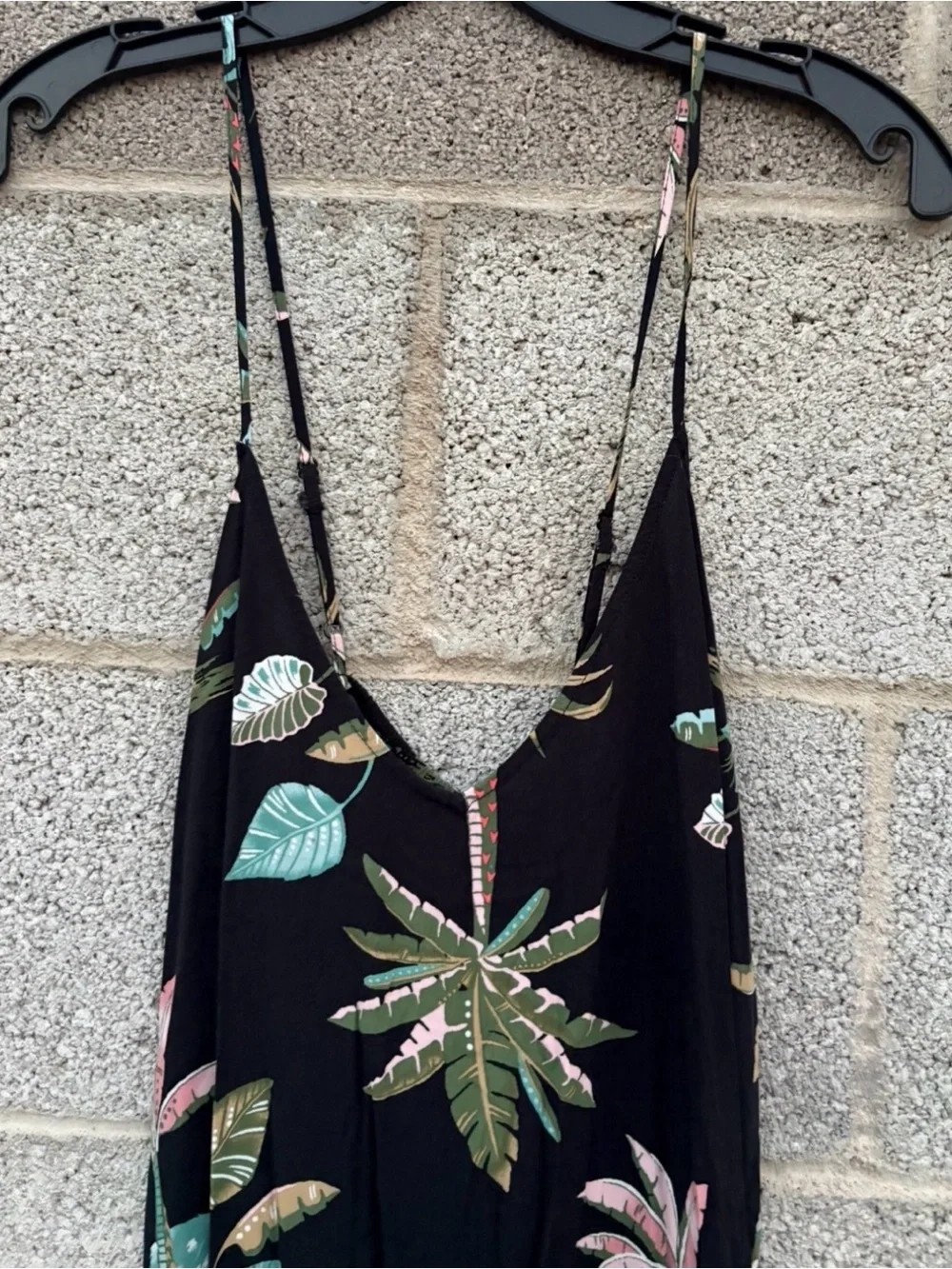 Old Navy Women’s XXL MAXI Dress Hawaiian Print Spaghetti Strap V-Neck Casual